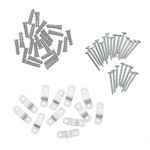 ClosetMaid 7561 Shelf Clips for Concrete Installation, 12-Pack, White