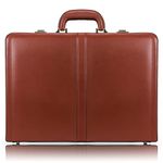 McKlein V Series, Harper, Top Grain Cowhide Leather, Expandable Attache Briefcase, Brown (80474)