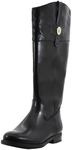 Tommy Hilfiger Women's Shano Boot, Black Logo, 7.5 M US