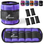 Sportneer Adjustable Ankle Weights Set, Ankle Wrist Weight Straps, 1.4lbs-6.5lbs for Per Ankle, 2.8lbs-13lbs for a Pair, 2 Pack