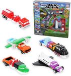 POPULAR PLAYTHINGS Mix or Match Vehicles, Magnetic Toy Play Set, Micro Vehicles
