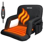 Driftsun Heated Stadium Seats with Back Support, Heated Bleacher Seat, Padded Heated Stadium Seats with Backs, Waterproof Heated Chairs Outdoor Sports