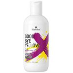Schwarzkopf Professional Goodbye Yellow Purple Shampoo | Sulfate-Free Anti-Yellow & Neutralizing Formula for Blonde, Grey & Lightened Hair for Men Women (300ml)