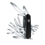 Victorinox Swiss Army Knife - Swiss Champ - Multitool with 33 Functions including a Pair of Scissors and Screwdriver - Black, 91 mm