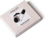 Inglot Killer Couple Set | Duraline + AMC Eyeliner Gel 77 | Black Eyeliner | Prolong Makeup Durability | Transparent | Waterproof | Cruelty-free | Hypoallergenic