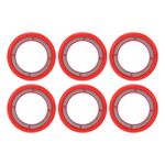 Yuecoom 6pcs Gearcase Drain Plug Gaskets, 26‑830749 OE Rubber Coated Gear Lube Drain Seal Screw Washer for Mariner Outboards, Mercruiser Stern Drives with 3/8”-16 Drain