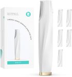 Sonic Dermaplaning Tool for Face - Rechargeable Dermaplane Razor with 6 Refill Dermablades, Facial Hair & Peach Fuzz Remover for Women