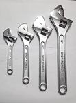 Toolimex Adjustable Wrench 4Pcs Set (6",8",10" 12"), 35.5X25.4 Cm, 35.5 Centimeters