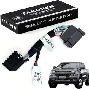 TAKOPEN Auto Start Stop Eliminator for 2024-2025 2026 Ford Ranger Engine FCC Compliant Start Stop Disable Device for US and Canada Models, Smart Memory Bypass Module