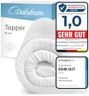 Dailydream Matratzen Topper 90x200cm | Memory Foam | 9cm hoch | Edition Pure, Model XL | Zertifiziert & ergonomisch für unbequeme Matratze, Boxspringbett & Gästebett | rutschfest mit Noppen