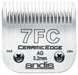 Andis Stainless Steel Pro Quality Grooming Ceramic Edge Clipper Blades Choose Size !(# 7FC Finish Blade = 3.2mm)