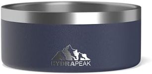 Hydrapeak Dog Bowl, Non Slip Stainless Steel, Dog Water Bowl, Dog Food Bowls, Large Sized Dog, Dog Dish, Dog Bowls Small Dogs, 32oz/64oz, Multiple Sizes, (4 Cup, Navy)