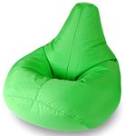 Beautiful Beanbags Highback Beanbag for Kids Indoor or Outdoor Bean Bag for Children - Water Resistant - Kids Lounge Chair - Home or Garden Bean Bags 35 Inches - Manufactured in UK - Lime