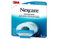 Nexcare Sensitive Skin Tape, Pain-free removal with minimal hair-pulling, 1 in x 4 yd, 6 pack