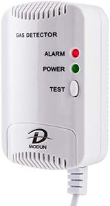 Gas Alarm Detector - LPG/Natural Gas/Coal Gas Leak Detector, Methane Propane Butane Gas Monitor, Strobe Light Warning, Plug-in Gas Leak Sensor Suitable for Kitchen, Mobile home, Garage, Gas Station
