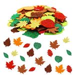 120 Pieces Autumn Stickers, Autumn Crafts, Leaf Stickers, Leaf Decals, Stickers Maple Leaves for Crafts, Decorations Leaf, Decorations for Thanksgiving Party Craft Ornaments Autumn Decor