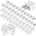 GFQHF Electric Plugs - 26PCS Male and Female Vampire Plug - SPT-1 White for Christmas Light Strings & Lamps and DIY Projects