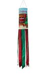 In the Breeze 5029 40 Inch Windsock Hanging Santa Decoration-Outdoor Holiday Décor, Merry Christmas