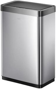 EKO Mirage X Recycling Sensor Kitchen Bin - Sleek & Hygienic Touch-Free Dual Compartment Rubbish Bin - Perfect for Kitchen & Home, Stainless Steel, 40 Litre