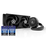 ARCTIC Liquid Freezer III 280 - Water Cooling PC, AIO CPU Water Cooler, Intel & AMD, Efficient PWM-controlled pump, Fan: 200–1700 rpm, LGA1851 und LGA1700 Contact Frame - Black