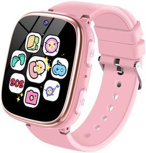 Smartwatch Kinder - Uhr Kinder Smartwatch mit Telefon Schrittzähler Spiele Musik Kamera Wecker Taschenlampe - Smart Watch Kids Kinderuhr Digital für Jungen Mädchen 3-12 Jahren Geschenk (Rosa)