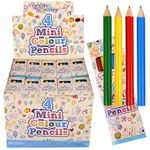 20 x 4pk of mini colouring pencils party bag fillers loot bag pocket money toy by personalised party products