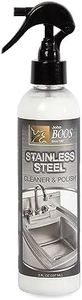 John Boos 8-Ounce Stainless Steel Cleaner and Polish for Home Kitchen Steel Surfaces, Sinks, and Countertops, Lavender Scent