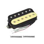 FLEOR Electric Guitar Humbucker Pickups Bridge Alnico 5 Pickup (Cream+Black)