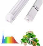 Lewano Aluminium Led Grow Lights 2Ft (40W =20W X 2) For Indoor Plants, Hydroponics, Horticulture, Green House. Full Spectrum (Plug And Play, Energy Efficient, 40 Watt, Pack Of)