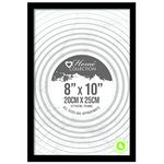 Black Nouveau Simple Design Styrene Photo Frame 8x10"