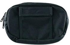 Uncle Mike's 88891 Off-Duty and Concealment Nylon Original Zipper Close Gun Pak Belt Pouch Holster, Black