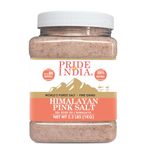 Pride Of India - Pure Himalayan Pink Salt - Enriched w/ 84+ Natural Minerals, Fine Grind 2.2 Pound (35.2oz) Jar - Himalayan Salt, Himalayan Pink Salt, Pink Himalayan Salt, Grind Salt, Pure Rock Salt