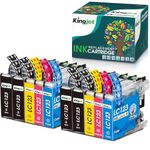 KINGJET LC123 Ink Cartridges for Brother LC123 Ink Cartridges for Brother MFC-J4510DW MFC-J470DW MFC-J6920DW MFC-J6520DW MFC-J6720DW MFC-J4410DW MFC-J4610 MFC-J4710DW MFC-J4110DW DCP-J132W DCP-J152W