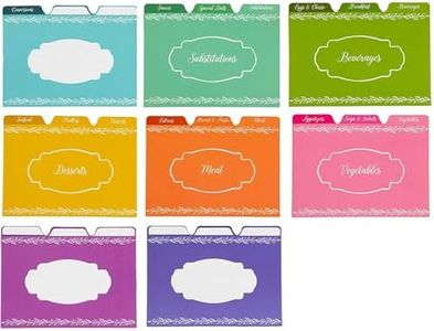 Recipe Card Dividers 4 x 6 Inches (Set of 24)