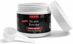G.B.S Styptic Powder with Sealed Top + Scoop Quick Stop Bleeding, First Aid Useful for Minor Cuts, Nosebleeds, Camping Safety Survival Kit (5oz)