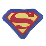 Everything Kids Superman Blue, Red, & Yellow Icon Plush Decorative Toddler Pillow, Blue, Red, Yellow