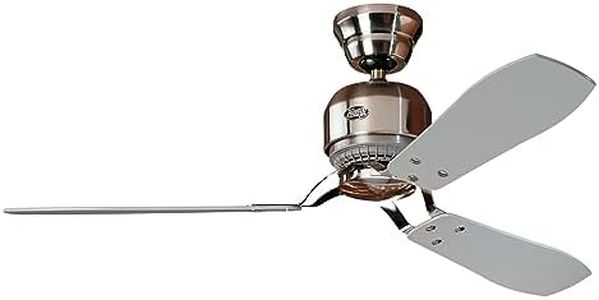 Hunter Industrie II Ceiling Fan, Brushed Chrome