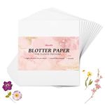 Aboofx 26 Sheets Blotting Paper for Flower Press, 9" x 9" Highly Absorbent Blotter Paper for Flower Press Reusable Herbarium Paper Craft Blotter Paper Sheets