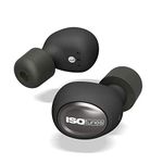 ISOtunes FREE True Wireless Earplug Earbuds, 22 dB Noise Reduction Rating, 8 Hour Battery with 3 Case Charges, Noise Cancelling Mic, OSHA Compliant Bluetooth Hearing Protector (Matte Black)