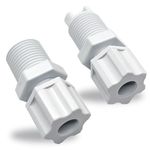 Romansk CL220 CLX220EA Chlorinator Check Valve Compression Nut Inlet Fitting Kit for Feeder 1/4" Replace Nut for CL200 CL220 Offline Pool Feeder Replacement