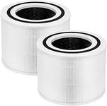 Pack of 2 Replacement Filters Compatible with Levoit Core P350, P350-RF HEPA Filter Air Purifier, Pet Care, Air Purifier, Odor Eliminator with ARC Formula, New Fine Non-Woven Fabric Pre