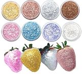 Sparkle Edible Glitter dust for cake decoration set (8 colors) Hologram Prism powder glitter to Use on cupcake, strawberry,chocolate, rolled fondant, cookies, sugar paste, drinks and more