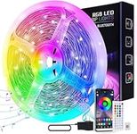 ZXMEAN Led Lights 65.6ft/20M,Ultra Long Music Sync Smart RGB LED Strip Lights with Bluetooth APP Control 44 Keys Remote, Color Changing Led Lights Strip for Bedroom Christmas Party Home Decoration