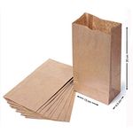 20 x Brown Kraft Block Bottom Paper Bags - Pack of 20 Heavy Duty Eco Friendly Pack Lunch Bag - for Party, Deli, Gift Bags, 7 Sizes (6x2.5x12" 3.5lb) Sabco
