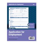 Adams Applications for Employment, 8.5 x 11 Inch, 3-Hole Punched, 50-Sheets/Pack, 2-Pack, White (9661)