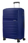 American Tourister Sunside - Spinner L Expandable Suitcase, 77 cm, 106/118 Litre, Blue (Dark Navy)