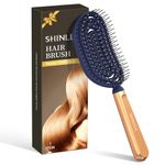 SHINLEA Spiral Detangle Hair Brush, Speed Dry Vented Detangling Brush for Wet&dry Hair, 100% Bio-Friendly Massage Hairbrush With Flexible Soft Bristles, Hairbrush for Curly, Straight, Women, Men, Kids