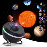 The Largest Coverage Area Galaxy Projector 2.0, Home Planetarium Star Projector with Timer, Meteor & 4 Varicolored Lighting Effects, Sky Light Bedroom Decor, Realistic Starry Nebula for Adults, Kids