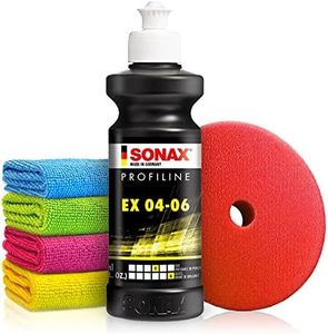 Autopolitur Set: Sonax Profiline Ex 04-06 Schleifpolitur (250ml) - Optimale Kratzerentfernung, beeindruckenden Tiefenglanz & nie dagewesene Farbauffrischung - Auto polieren, Heavy Cut | 6-teilig