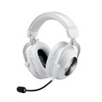 Logitech G PRO X 2 Lightspeed Wireless Gaming Headset: Detachable Boom Mic, 50mm Graphene Drivers, DTS:X Headphone 2.0—7.1 Surround, Bluetooth/USB/3.5mm Aux, for PC, PS5, PS4, Nintendo Switch - White